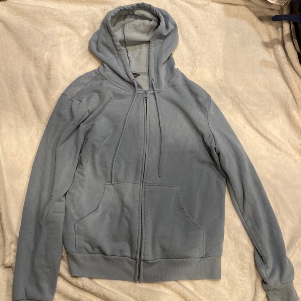 Blue Women’s Zip-Up Hooded Jacket